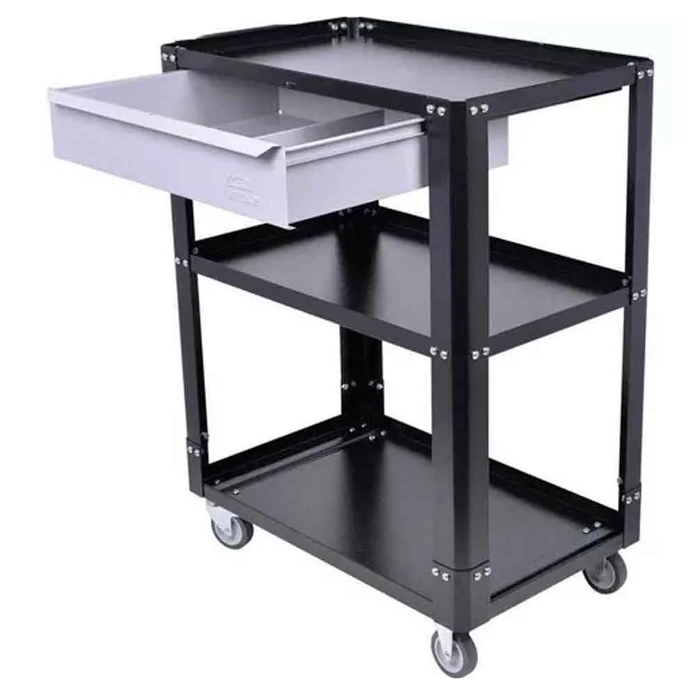 Carrinho Oficina Fercar C/ 01 Gaveta Cd02 Pto/Cza